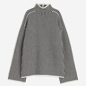 Oversized striped sweater